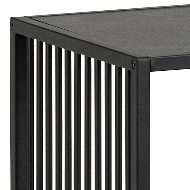 Regał niski metalowy Velook 83 cm czarny  - zdjęcie 6