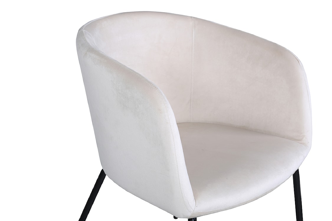 Krzesło tapicerowane Ressator jasnobeżowy velvet  - zdjęcie 11
