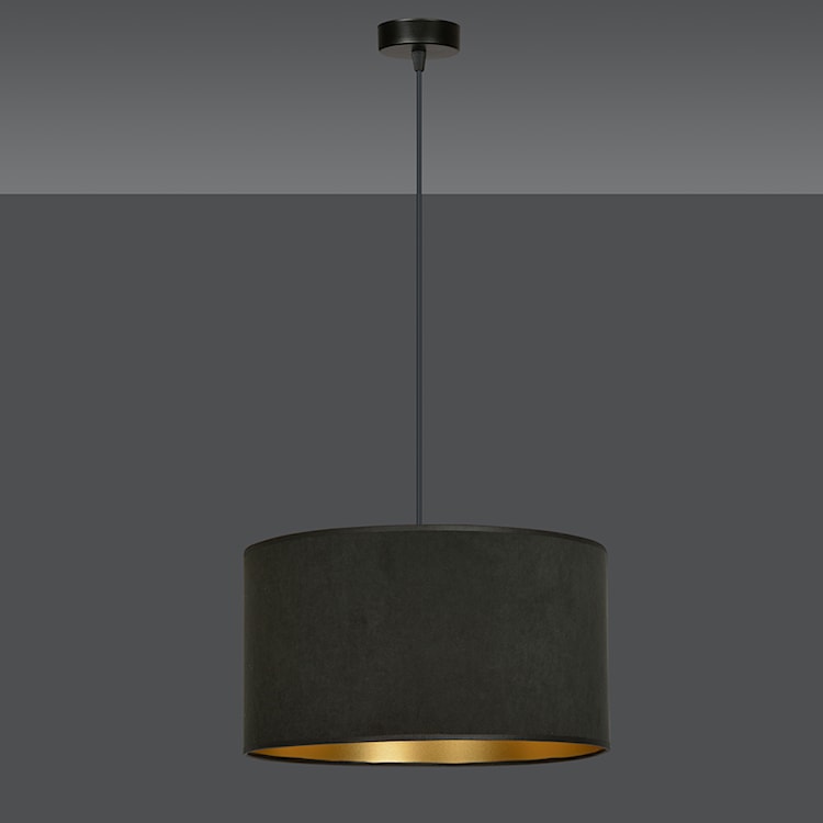 Lampa wisząca Hellid średnica 35 cm czarna  - zdjęcie 4