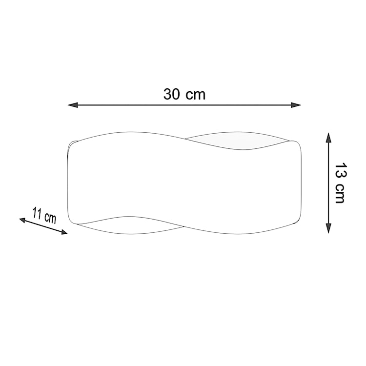 Kinkiet ścienny Tellav 30 cm biały  - zdjęcie 7