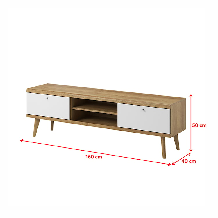 Szafka RTV Scandi 160 cm  - zdjęcie 7