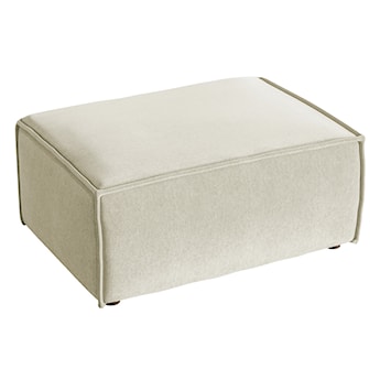 Pufa Copertino 65x90 cm kremowa welur hydrofobowy