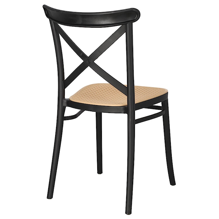Krzesło z tworzywa Frairlo czarne  - zdjęcie 7