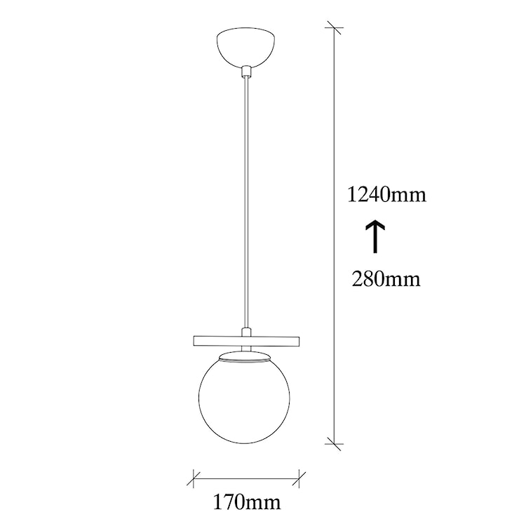 Lampa wisząca Illurked 124 cm czarno-miedziana  - zdjęcie 4