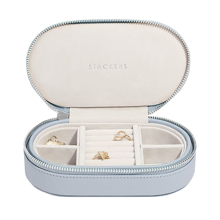 Organizer na biżuterię Pebble Oval Travel Jewellery Box lawendowy 