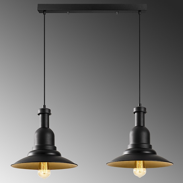 Lampa sufitowa Ardulace x2 65 cm czarna  - zdjęcie 4