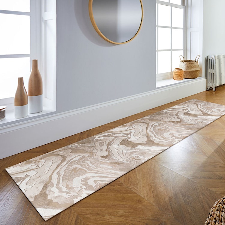 Dywan nowoczesny Marbled stonowane kolory Prostokątny/60x230 cm  - zdjęcie 2