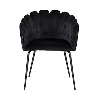 Krzesło tapicerowane Favolved czarny aksamit