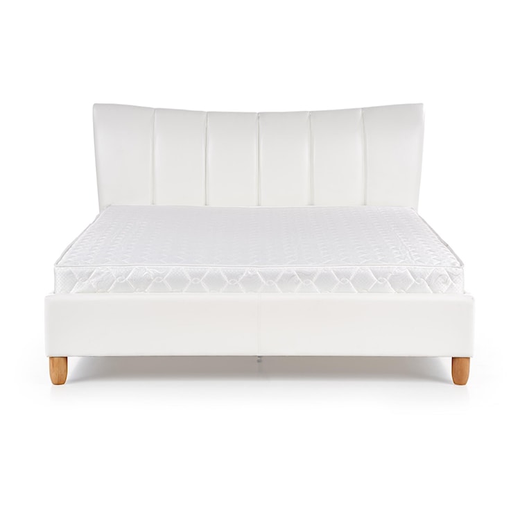 Łóżko tapicerowane Pinho białe  - zdjęcie 3