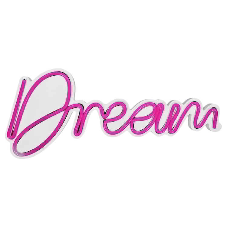 Neon na ścianę Letely z napisem Dream różowy 