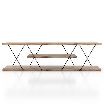 Szafka RTV Cocibolca nowoczesna czarny/orzech 120 cm