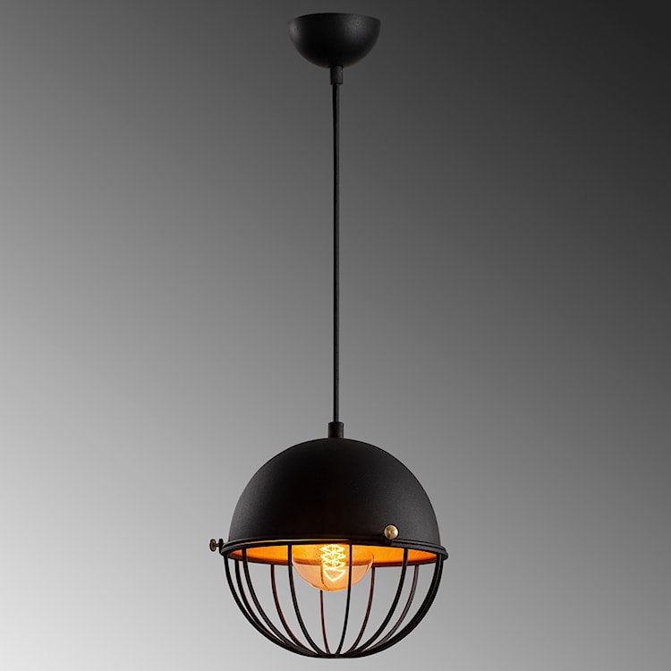 Lampa sufitowa Acetosella średnica 20 cm czarna  - zdjęcie 3
