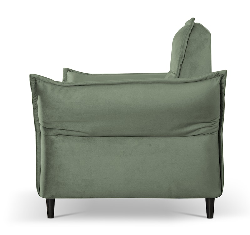Fotel kubełkowy Wlora zielony velvet hydrofobowy  - zdjęcie 3