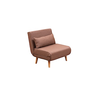 Fotel rozkładany Pollely brązowy
