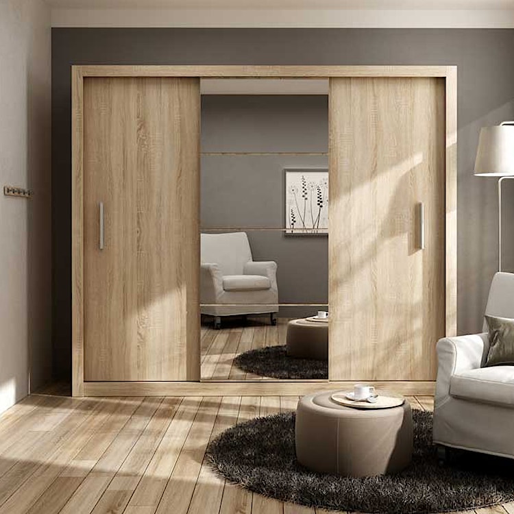 Szafa Idea 250 cm z lustrem Dąb Shetland  - zdjęcie 2
