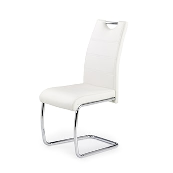 Krzesło tapicerowane na płozach Botovo białe