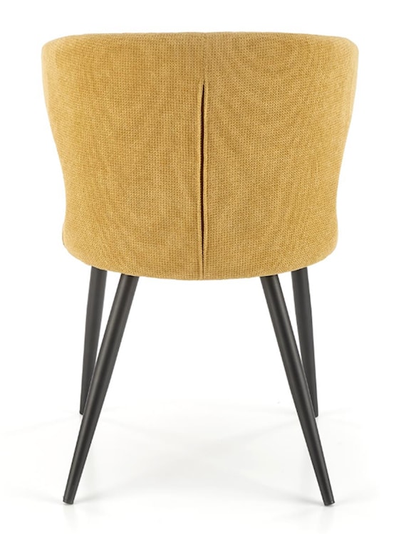Krzesło tapicerowane Meterp musztardowe  - zdjęcie 3