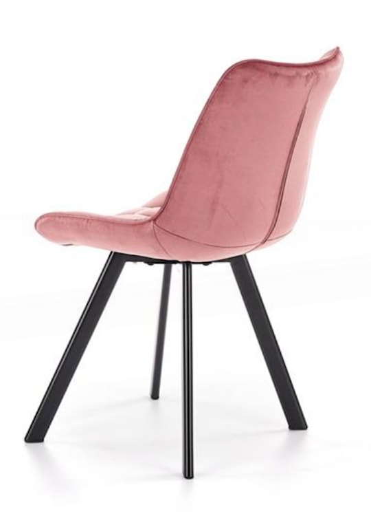 Krzesło tapicerowane Derisa różowe  - zdjęcie 5