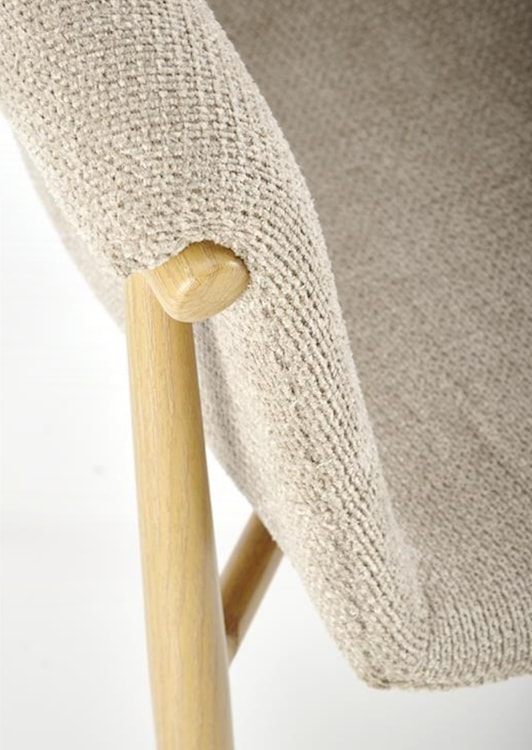 Krzesło tapicerowane Subdive beżowe  - zdjęcie 4