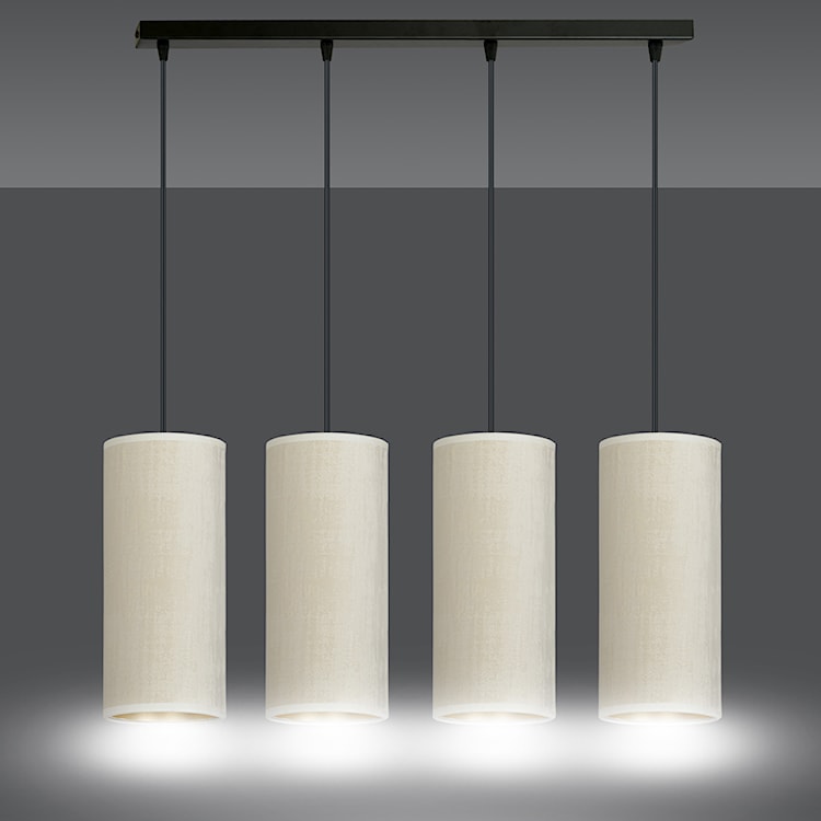 Lampa wisząca Bonett x4 65 cm biała  - zdjęcie 5