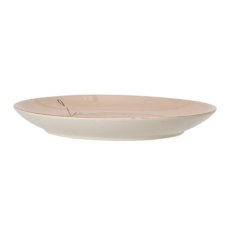 Talerz Bloomingville Juhana z kamionki brązowy średnica 22 cm  - zdjęcie 2