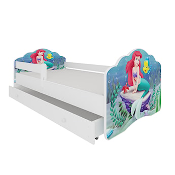 Łóżko dziecięce Sissa 140x70 cm Arielka z barierką i szufladą