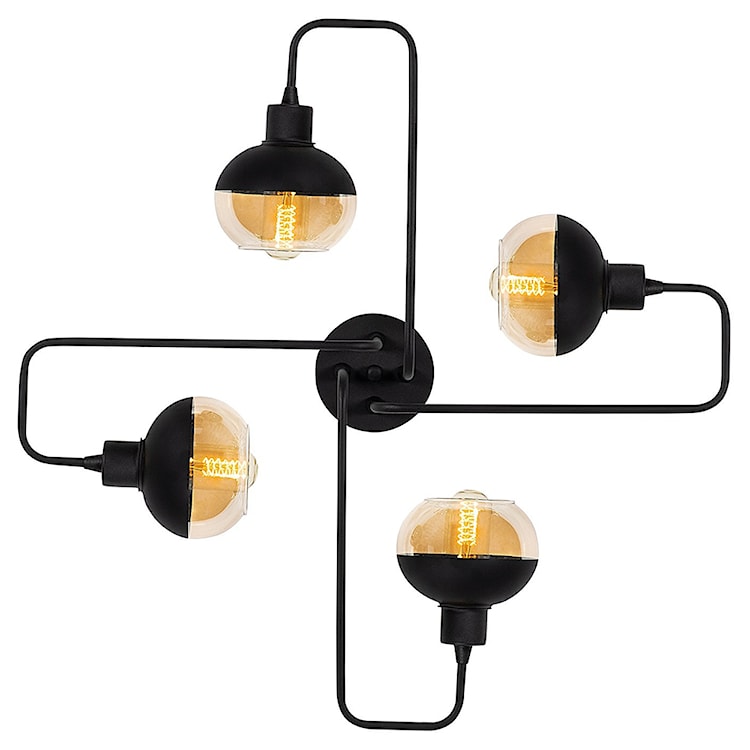 Lampa sufitowa Krisja x4 czarna  - zdjęcie 2