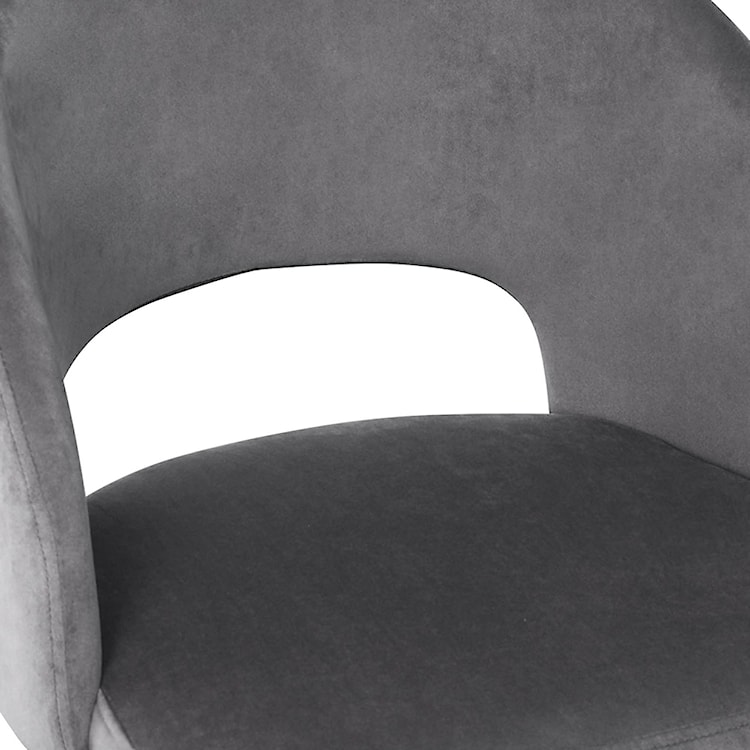Krzesło tapicerowane Rewately popielate  - zdjęcie 5