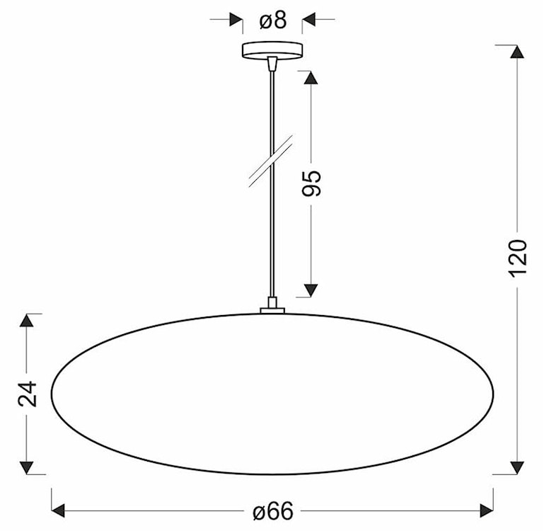 Lampa wisząca Cafee średnica 66 cm frappe z białą podstawą  - zdjęcie 12