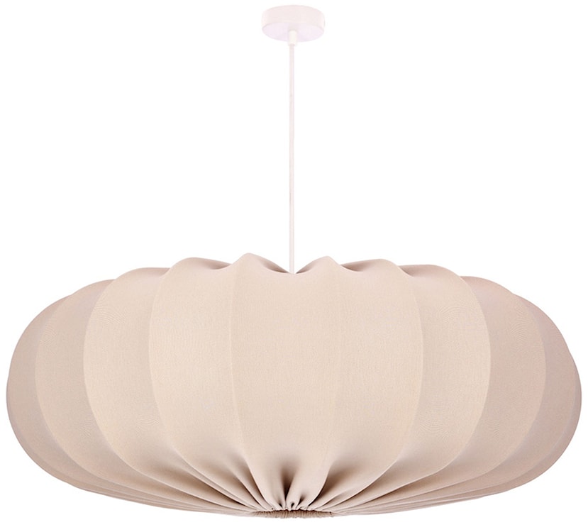 Lampa wisząca Cafee średnica 66 cm frappe z białą podstawą