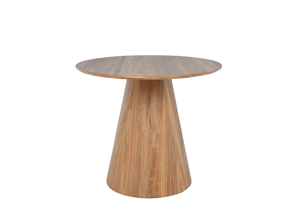 Stół do jadalni owalny Inatine 160x90 cm drewniany fornir karmelowy  - zdjęcie 7