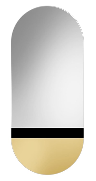 Lustro Fusion 125x60 cm złote 