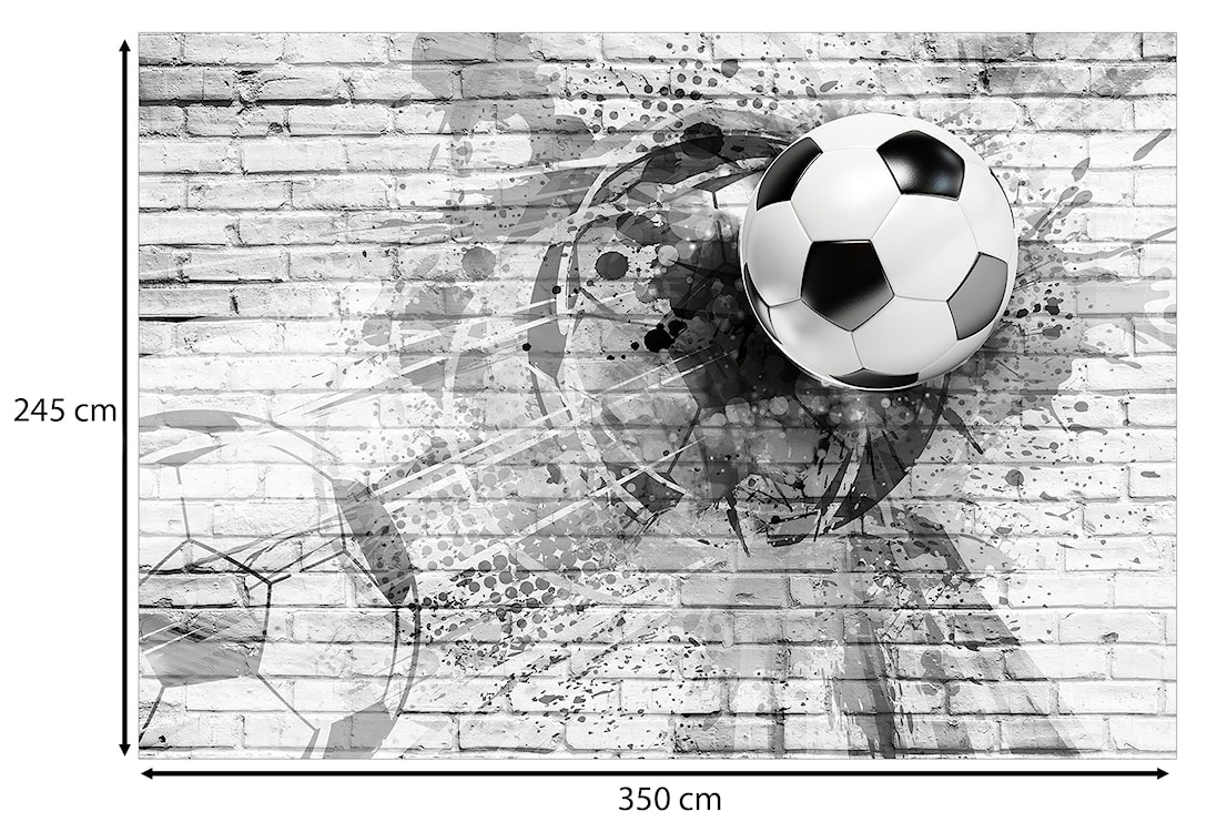 Fototapeta Dynamika futbolu 350x245 cm  - zdjęcie 3