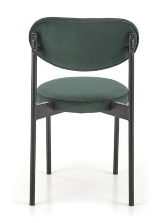 Krzesło tapicerowane Gaspler zielony velvet  - zdjęcie 6