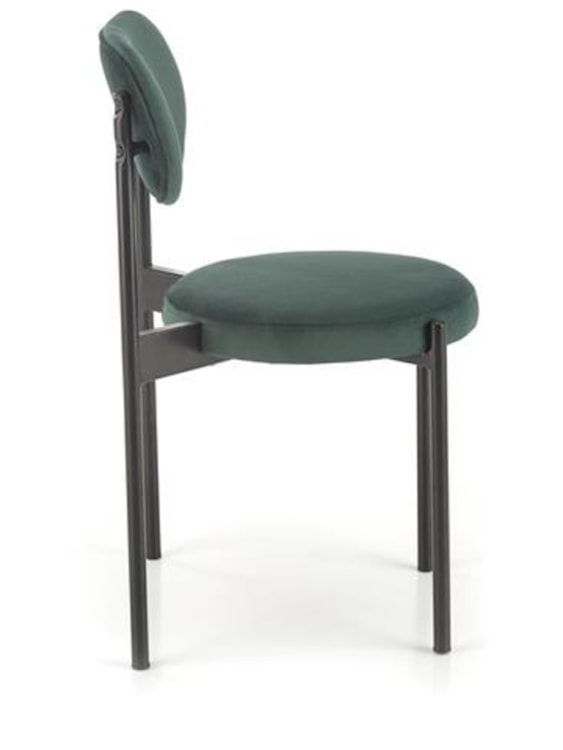 Krzesło tapicerowane Gaspler zielony velvet  - zdjęcie 4