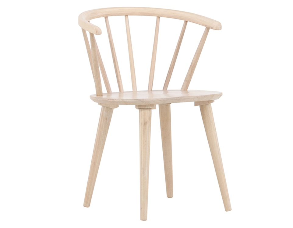 Krzesło drewniane Garfew bielone patyczak