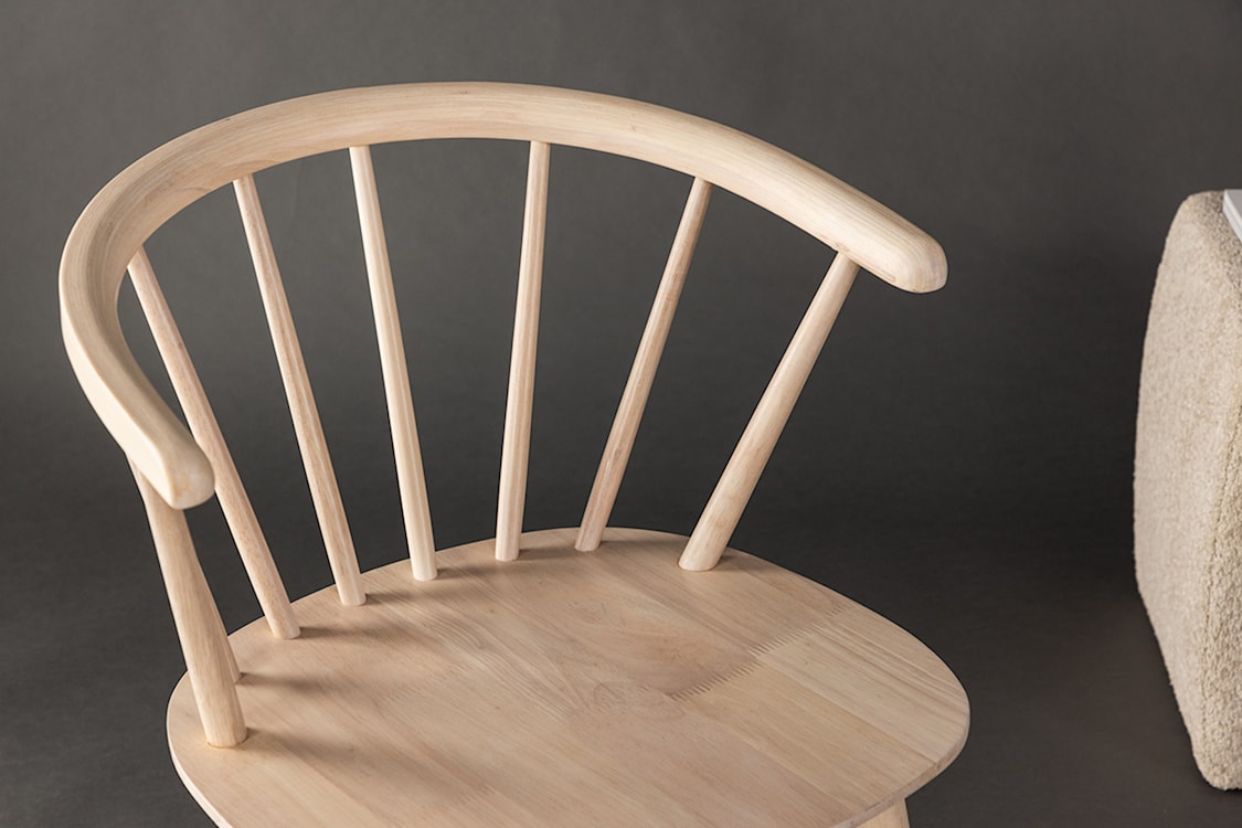 Krzesło drewniane Garfew bielone patyczak  - zdjęcie 3