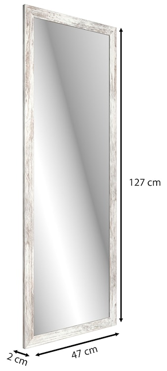 Lustro ścienne Gahtion 127x47 cm shabby  - zdjęcie 5