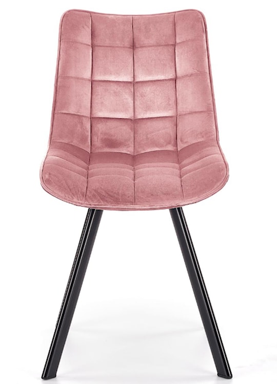 Krzesło tapicerowane Derisa różowe  - zdjęcie 3
