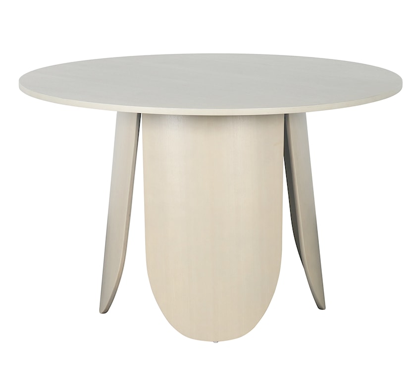 Stół do jadalni okrągły Vivially średnica 120 cm dąb bielony