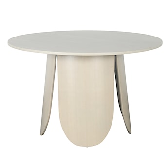 Stół do jadalni okrągły Vivially średnica 120 cm dąb bielony