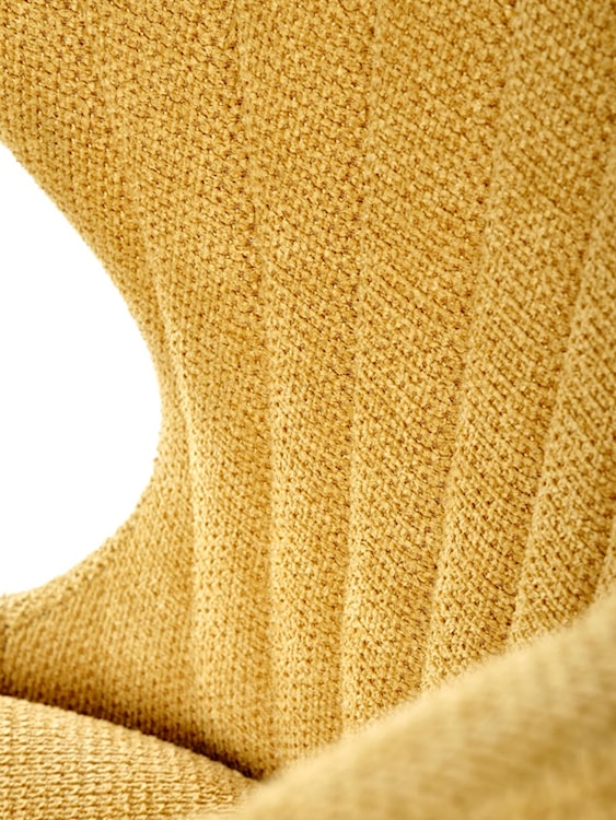 Krzesło tapicerowane Meterp musztardowe  - zdjęcie 5