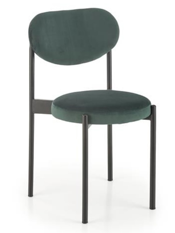Krzesło tapicerowane Gaspler zielony velvet