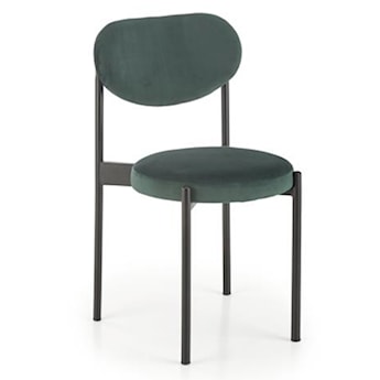 Krzesło tapicerowane Gaspler zielony velvet