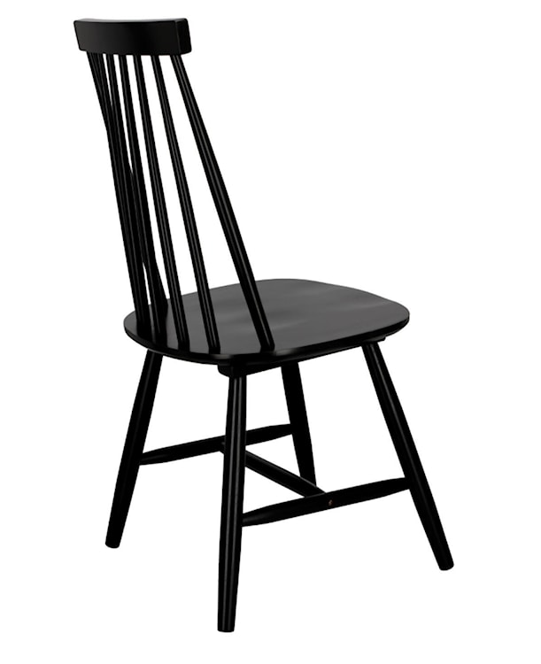 Krzesło drewniane Neerage czarne  - zdjęcie 5