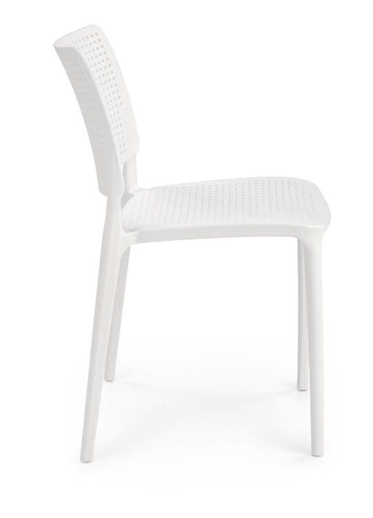 Krzesło z tworzywa Discyll białe  - zdjęcie 5