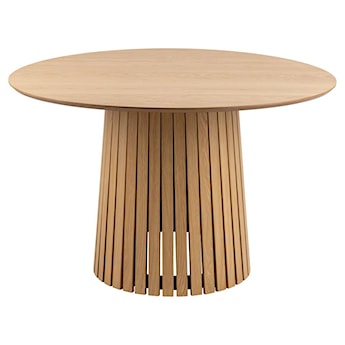 Stół okrągły Gimmar dąb z lamelową podstawą 120 cm