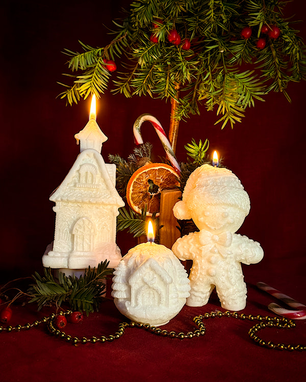 Świeca z wosku palmowego Christmas Gingerbread 270 g  - zdjęcie 2