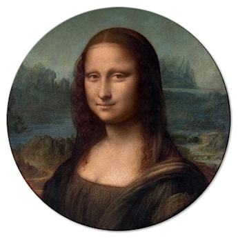 Obraz okrągły Gioconda Leonardo da Vinci średnica 40 cm