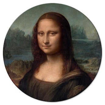 Obraz okrągły Gioconda Leonardo da Vinci średnica 60 cm